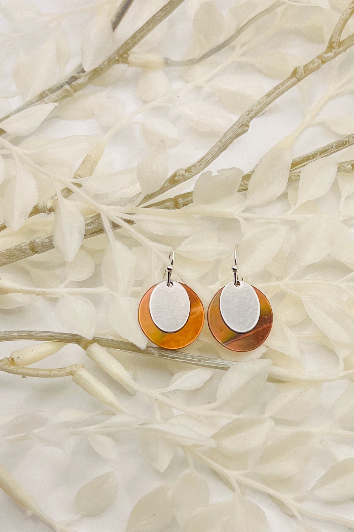 Short Oval Dangle Earring